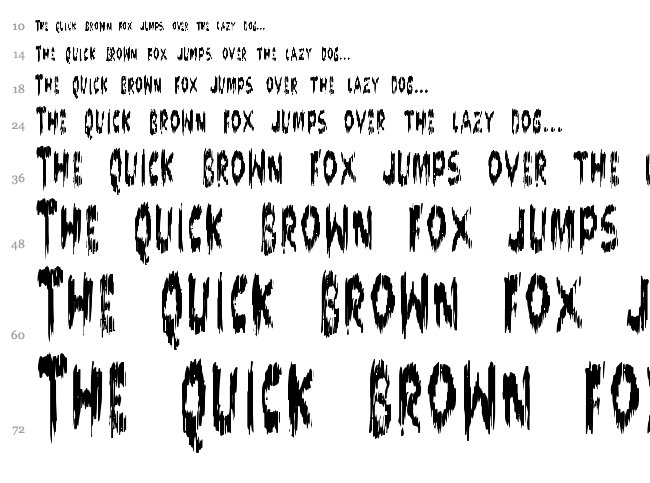 Doktor Terror font waterfall